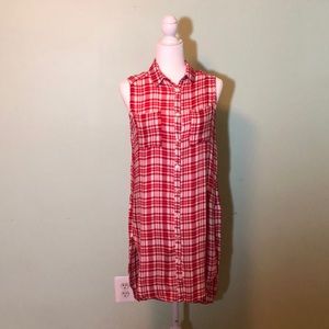 High Low Plaid Dress